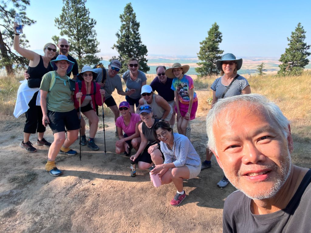 Hiking up Kamiak Butte